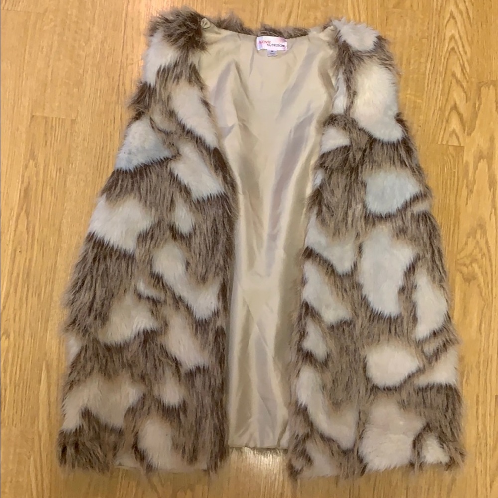 faux fur vest